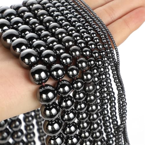 Natursteinperlen, schwarzer Stein, rund, lose Perlen für Schmuckherstellung, DIY-Armband, Zubehör, H8465, 5 mm, 82 Stück Natursteinperlen, schwarzer Stein, rund, lose Perlen für Schmuckherstellung, DIY-Armband, Zubehör, H8465, 5 mm, 82 Stück von Generisch
