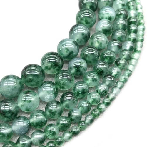 Natursteinperlen für Schmuckherstellung, DIY-Armbänder, Halsketten, ES, 38 cm, EN8, 10 mm, 38 Perlen von Generisch