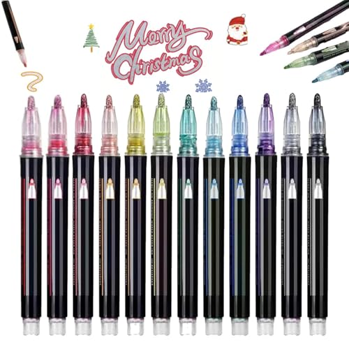 Neattidyly/Sakesfor Marker Pen for Highlight, Neattidyly Marker Pen, Outline Markers Pens, Teen Girl Gifts Trendy Stuff (12PCS) von Generisch