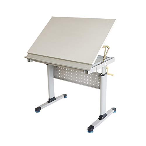 Neigbarer Zeichentisch – verstellbarer Kunstschreibtisch mit praktischer Aufbewahrung, tragbarer Zeichentisch für Künstler, ergonomisches Design für komfortables Zeichnen und Zeichnen von Generisch