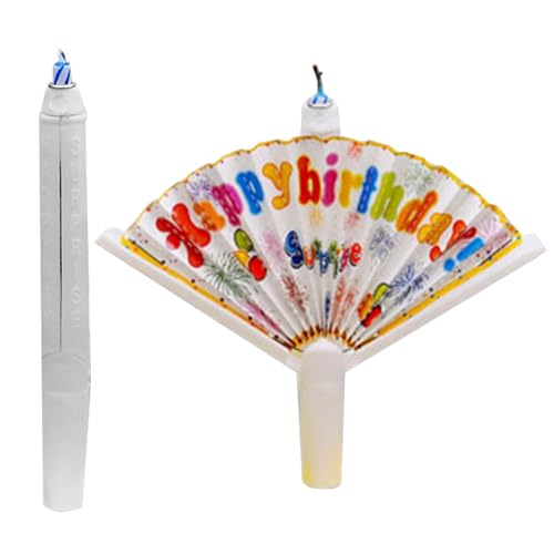 Neuartige Fan-Geburtstagskerze, Überraschungs Geburtstagskerzen, Automatisch Aufklappbare Fächer Geburtstags Wunschkerzen für Kuchen, Kreative Kerzen Geburtstag mit Fächer für Party Deko Neuartige Fan-Geburtstagskerze, Überraschungs Geburtstagskerzen, Automatisch Aufklappbare Fächer Geburtstags Wunschkerzen für Kuchen, Kreative Kerzen Geburtstag mit Fächer für Party Deko von Generisch