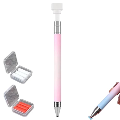New Upgrade Automatic Refillable Wax Pen for Diamond Art & DIY Crafts, Dotting Tool with Wax for Rhinestones & Nail Painting, Lightweight & Easy to Use (Rosa) von Generisch