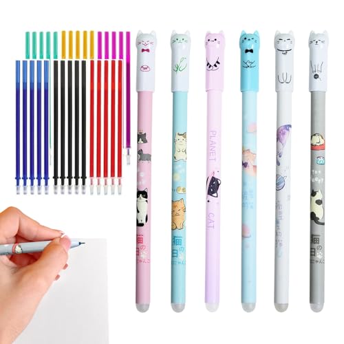 Niedliche, löschbare Gelschreiber, Kugelschreiber für Kinder, tragbare 0,5 mm Katzenmuster, Schreibwerkzeuge für freiwillige Schriftsteller, Journaling, Meetings, Studenten, Schule, Büro, Kinder Niedliche, löschbare Gelschreiber, Kugelschreiber für Kinder, tragbare 0,5 mm Katzenmuster, Schreibwerkzeuge für freiwillige Schriftsteller, Journaling, Meetings, Studenten, Schule, Büro, Kinder von Generisch