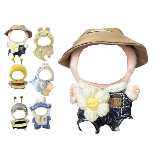 Niedliche Kleidung für 17 cm große Puppen, Tierkleidung, Zubehör, einteiliger Hai, Kaninchen, Biene, kleine Blume, weicher Plüsch, modisches Outfit, geeignet für 17 cm Puppenkleidung, Ersatz (Blume) Niedliche Kleidung für 17 cm große Puppen, Tierkleidung, Zubehör, einteiliger Hai, Kaninchen, Biene, kleine Blume, weicher Plüsch, modisches Outfit, geeignet für 17 cm Puppenkleidung, Ersatz (Blume) von Generisch