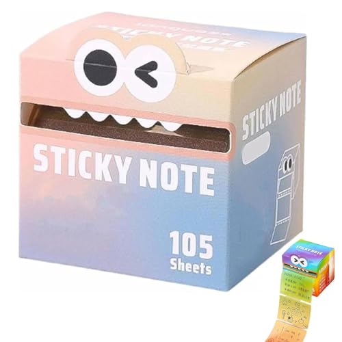 Niedliche Monster-Muster-Haftnotizen, perlmuttfarbene, superklebende Tier-Haftnotizen, lebendiges Farbverlaufs- und transparentes Pop-up-Design, wischfestes, schnell trocknendes (E) von Generisch