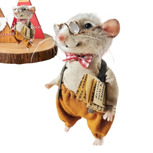 Niedliche Nadelfilz – Weihnachtsfilzmäuse Ornamente – Nadelfilz-Set für Anfänger, handgefertigte Nadelfilzmäuse, Weihnachtsmäuse, Puppendekorationen für Jungen und Mädchen Niedliche Nadelfilz – Weihnachtsfilzmäuse Ornamente – Nadelfilz-Set für Anfänger, handgefertigte Nadelfilzmäuse, Weihnachtsmäuse, Puppendekorationen für Jungen und Mädchen von Generisch