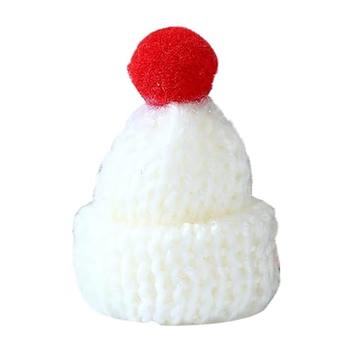 Niedliche Puppenhüte, Weihnachtsstrickmütze, Wollgarn, Mini-Hüte zum Basteln, kleines Stricken, Haar-Accessoires für Weihnachtsbaumschmuck, DIY, Kunst, Handwerk, Schmuckherstellung, 2100 A (Weiß, Niedliche Puppenhüte, Weihnachtsstrickmütze, Wollgarn, Mini-Hüte zum Basteln, kleines Stricken, Haar-Accessoires für Weihnachtsbaumschmuck, DIY, Kunst, Handwerk, Schmuckherstellung, 2100 A (Weiß, von Generisch