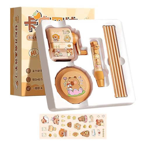 Niedliches Schreibset | Cartoon-Motiv Ästhetisches Set für Kinder | Klassenbelohnung mit Spitzer, Staubsauger, Radiergummi, Stifte für Mädchen Niedliches Schreibset | Cartoon-Motiv Ästhetisches Set für Kinder | Klassenbelohnung mit Spitzer, Staubsauger, Radiergummi, Stifte für Mädchen von Generisch