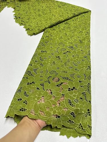 Nigerianischer Tüll-Spitzenstoff zum Nähen, Hochzeit, Stickerei, Kleid, Chiffon, Party, Baumwolle, 4,5 m Nigerianischer Tüll-Spitzenstoff zum Nähen, Hochzeit, Stickerei, Kleid, Chiffon, Party, Baumwolle, 4,5 m von Generisch