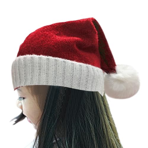 Nikolausmütze - Dekorative Winter-Kopfbedeckung für Teenager, bequem warm mit Plüschstoff, Weihnachtszubehör für festliche Veranstaltungen, Büro, Schulfeiern, einfach zu tragen, lustige Verzierung Nikolausmütze - Dekorative Winter-Kopfbedeckung für Teenager, bequem warm mit Plüschstoff, Weihnachtszubehör für festliche Veranstaltungen, Büro, Schulfeiern, einfach zu tragen, lustige Verzierung von Generisch