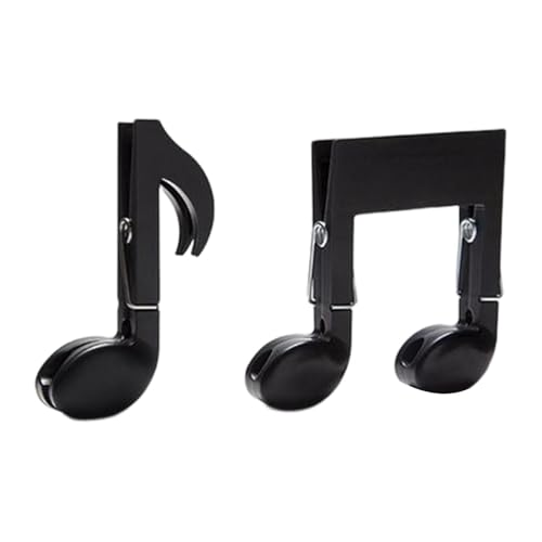 Notenblatt-Büroklammern – Musiknotations-Clips/Set – Musikklammern, Seitenhalter-Clips, Buchklammern, Lesezeichen, Schreibwaren-Clips für Papier Notenblatt-Büroklammern – Musiknotations-Clips/Set – Musikklammern, Seitenhalter-Clips, Buchklammern, Lesezeichen, Schreibwaren-Clips für Papier von Generisch