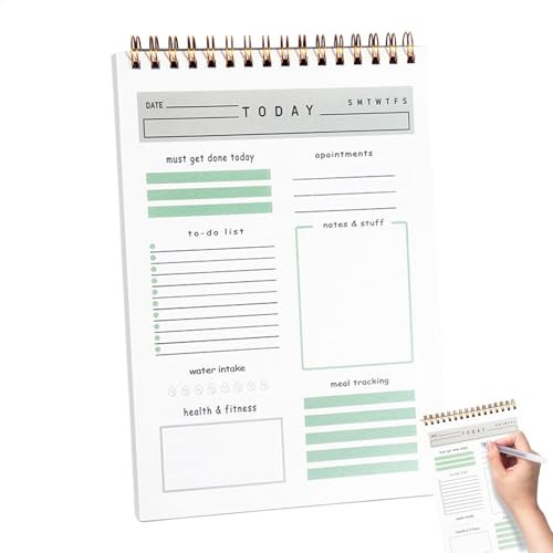 Notizblock, undatiertes Tagesplaner-Notizbuch, Arbeitsorganisation, Notizbuch, Tagesplaner, Checkliste für Zuhause, Schule, Büro, hilft Aufgaben im Auge zu behalten Notizblock, undatiertes Tagesplaner-Notizbuch, Arbeitsorganisation, Notizbuch, Tagesplaner, Checkliste für Zuhause, Schule, Büro, hilft Aufgaben im Auge zu behalten von Generisch