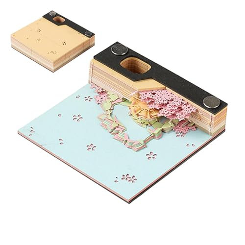 Notizblock-Kalender, ästhetische Papierschnitzerei, Haftnotizen, mit Sichtbox, ästhetischer Kalender, Notizblock, Kunstwerke, Ornament für Studenten Notizblock-Kalender, ästhetische Papierschnitzerei, Haftnotizen, mit Sichtbox, ästhetischer Kalender, Notizblock, Kunstwerke, Ornament für Studenten von Generisch