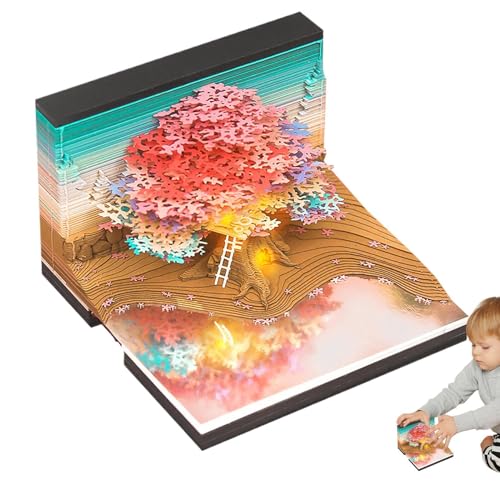 Notizblock Kalender 2025 | Kreativbüros Schreibtischkalender 2025 Tischkalender | Planungskalender Einzigartiger Desktopkalender für Tisch Bücherregal von Generisch