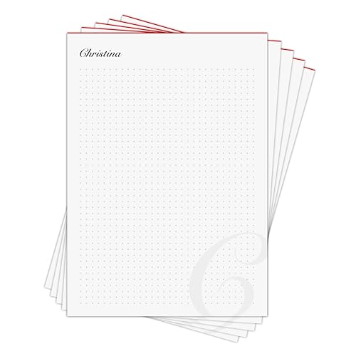 Planerblock Christina - personalisiertes Geschenk für Christina - 5 x Gedankenblock DIN A5 mit je 50 Blatt für 250 Pläne in Geschenkbox von Generisch