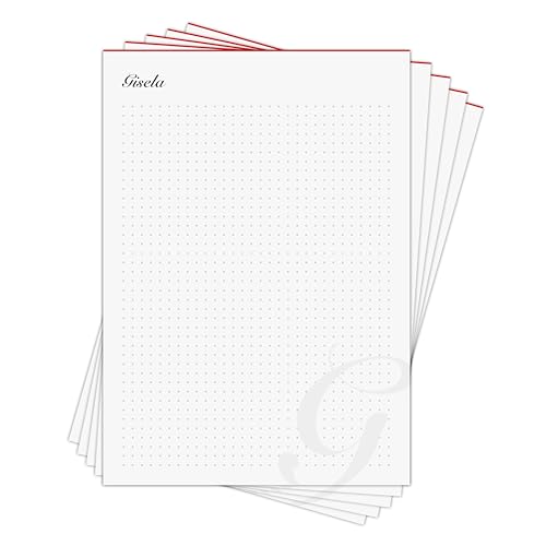 Planerblock Gisela - personalisiertes Geschenk für Gisela - 5 x Gedankenblock DIN A5 mit je 50 Blatt für 250 Pläne in Geschenkbox von Generisch