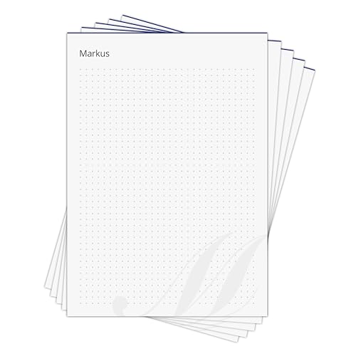 Notizblock Markus - personalisiertes Geschenk für Markus - 5 x Schreibblock DIN A5 mit je 50 Blatt für 250 Zeichnungen in Geschenkbox von Generisch