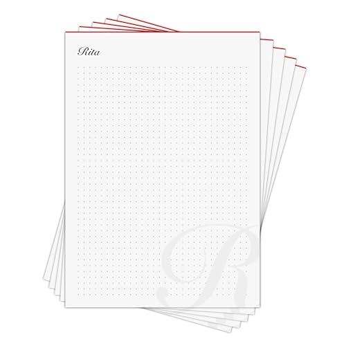 Schreibblock Rita - personalisiertes Geschenk für Rita - 5 x Planungsblock DIN A5 mit je 50 Blatt für 250 Notizen in Geschenkbox von Generisch