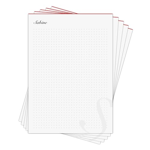 Notizblock Sabine - personalisiertes Geschenk für Sabine - 5 x Designblock DIN A5 mit je 50 Blatt für 250 Notizen in Geschenkbox von Generisch