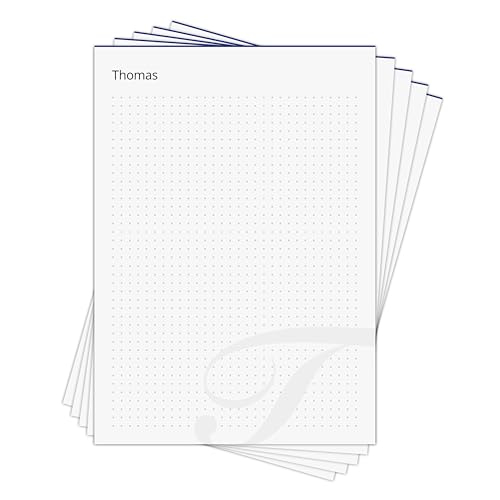 Memo-Block Thomas - personalisiertes Geschenk für Thomas - 5 x Notizblock DIN A5 mit je 50 Blatt für 250 Notizen in Geschenkbox von Generisch