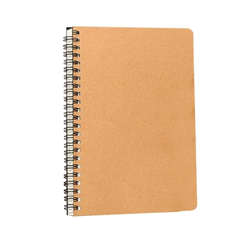 Notizbuch A5 Spirale Notizblock Notebook Spiralblock Kraft Cover Block Skizzenblock Tagebuch Spiralbindung journal buch Geschenk fur College Büro Zurück zur Schule Büro von Generisch