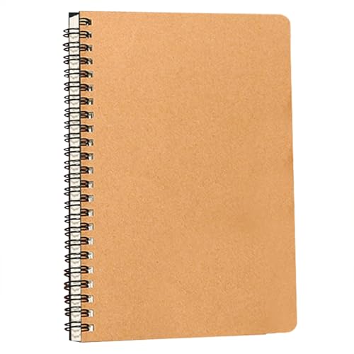 Notizbuch B5 Spirale Notizblock Notebook Spiralblock Kraft Cover Block Skizzenblock Tagebuch Spiralbindung journal buch Geschenk fur College Büro Zurück zur Schule Büro von Generisch