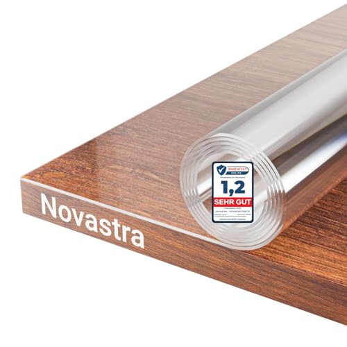 Novastra Tischfolie 2mm – Transparente Schutzmatte,Tischdecke abwaschbar, Tischschutz – Einfache Pflege, Kratz- und Reißfest, Ideal für Küche, Wohnzimmer und Garten (Länge 100cm, Breite 60cm) von Generisch