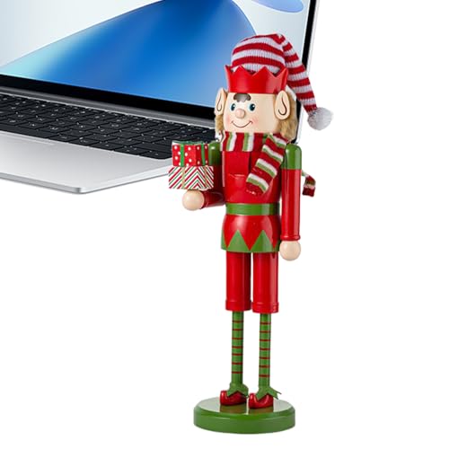Nussknacker Weihnachten | Nussknacker Figuren - Holzfigur 38 cm für Urlaub, Erntedankfest, Spielzimmer, Esstisch, Küche, Festival, Party von Generisch