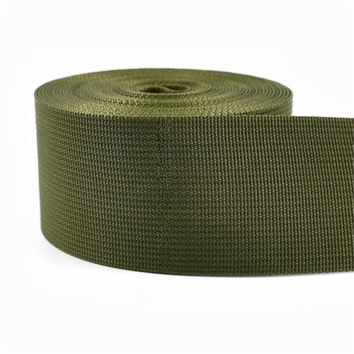 Nylon-Gurtband, Armeegrün, 20–50 mm Breite, 2–10 Meter Länge, Nähband, dekorativer Gürtel, DIY-Bastelzubehör(C-50mm,10Meters) von Generisch