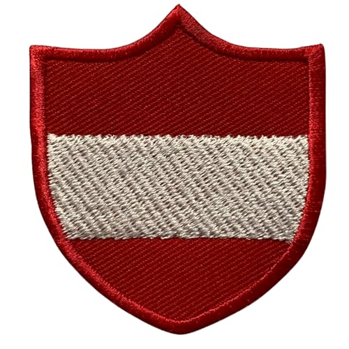 Österreich bestickter Schildflaggen-Aufnäher zum Aufbügeln / Aufnähen, Nationalsymbol, Militär-Aufnäher für Kleidung, Rucksäcke, Mützen Österreich bestickter Schildflaggen-Aufnäher zum Aufbügeln / Aufnähen, Nationalsymbol, Militär-Aufnäher für Kleidung, Rucksäcke, Mützen von Generisch