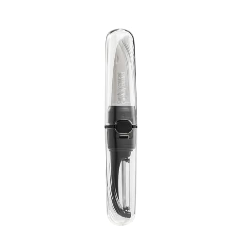 Obstschäler, tragbarer Obstschäler | Multifunktionale tragbare Obstschälmesser | Obstmesser mit doppeltem Verwendungszweck und ergonomischem Griff für Küche, Picknick, Camping, Reisen von Generisch