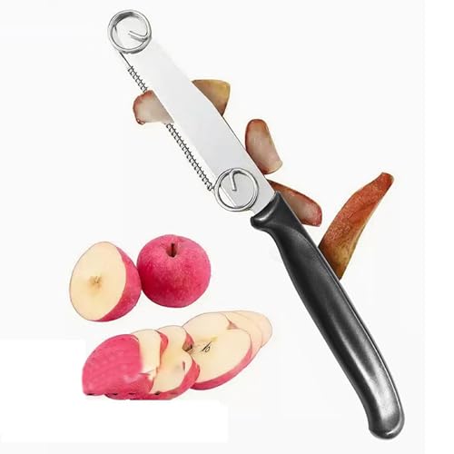Obstschäler,Küchenhelfer zum Schneiden und Zerkleinern - Abnehmbare Feder aus Edelstahl Küchenhelfer Schneider für den Hausgebrauch Orange Karotte Kohl Kiwi Zitrone Mango Ananas Obstschäler,Küchenhelfer zum Schneiden und Zerkleinern - Abnehmbare Feder aus Edelstahl Küchenhelfer Schneider für den Hausgebrauch Orange Karotte Kohl Kiwi Zitrone Mango Ananas von Generisch