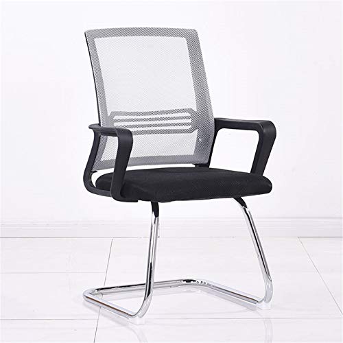 Office Boss Stuhl, mittlere Rückenlehne, Netzstoff, Chefsessel mit Armstütze für Meetings, ergonomisches Design für Komfort, ideal für Zuhause und Büro von Generisch