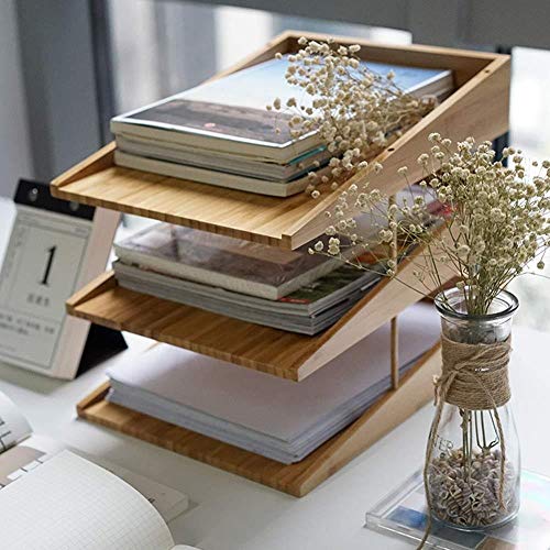 Office Document - Multifunktionaler Briefablage, Papierhalter, Zeitschriftenständer und Zeitungsständer mit Ablagefächern für den Schreibtisch, ideal für Zuhause & Büro von Generisch