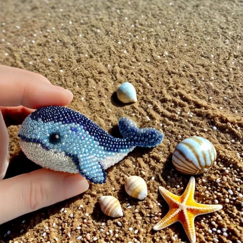 Oktopus-Perlenstickerei-Set – komplettes 3D-Perlenstickerei-Set, für Anfänger und Erwachsene, mit farbiger Anleitung (evtl. nicht in deutscher Sprache), 3D-Perlen-Ornament-Kits, DIY-Perlen-Kunstbedarf von Generisch