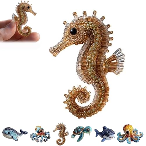 Oktopus-Perlenstickset, Meerestier-Perlenstickerei-Set mit Perlen und Werkzeugen, dreidimensionales Perlenstickerei-Set für Bastelliebhaber Oktopus-Perlenstickset, Meerestier-Perlenstickerei-Set mit Perlen und Werkzeugen, dreidimensionales Perlenstickerei-Set für Bastelliebhaber von Generisch