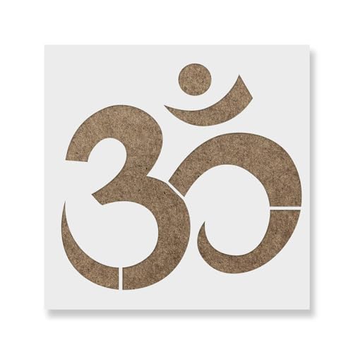 Om-Symbol-Schablone – Bastelschablone für Airbrush, Malerei, Wandkunst, Dekoration, DIY-Vorlage, 7,5 mm, Mylar-Kunststoff, wiederverwendbar Om-Symbol-Schablone – Bastelschablone für Airbrush, Malerei, Wandkunst, Dekoration, DIY-Vorlage, 7,5 mm, Mylar-Kunststoff, wiederverwendbar von Generisch