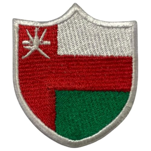 Oman bestickter Schild-Flaggen-Aufnäher, zum Aufbügeln oder Aufnähen, Nationalsymbol, Militär-Patch für Kleidung, Rucksäcke, Mützen Oman bestickter Schild-Flaggen-Aufnäher, zum Aufbügeln oder Aufnähen, Nationalsymbol, Militär-Patch für Kleidung, Rucksäcke, Mützen von Generisch
