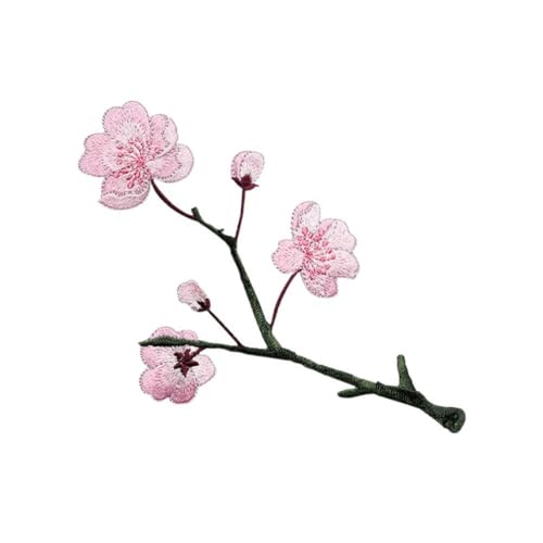 On Applique Embroidery Decorative Applique Patches,Begonia Flower Patches for Clothes Bags Shoes DIY Crafts,Sewing Repair Decoration(Pink-Style B) von Generisch