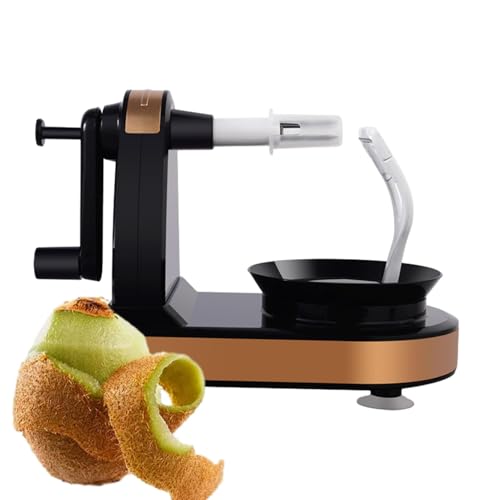 Orange Handkurbel | Küchenhelfer - Multifunktionaler Küchenhelfer Obstschäler zum Entfernen von Obstschäler von Generisch
