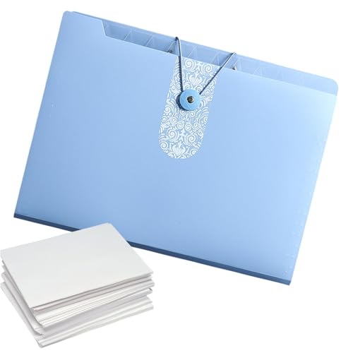 -Ordner, Papier-Organizer-Ordner, A4-Aktenordner mit 12 Taschen, tragbarer Quittungspapier, Rechnungen, Dokumenten-Organizer für die Schule von Generisch