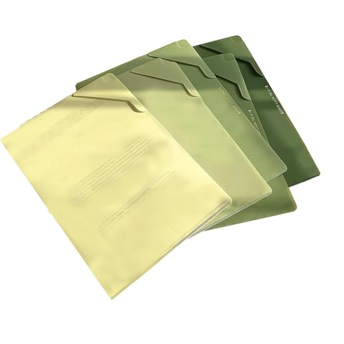 Ordner für Dokumente, Aktenordner, farbige Aktenordner, Organizer, Schulpapieraufbewahrung, wasserdichte Dokumentenmappe, Papier-Organizer, Ordner für Dokumente, Papiere, Sammelalben, 5 Stück Ordner für Dokumente, Aktenordner, farbige Aktenordner, Organizer, Schulpapieraufbewahrung, wasserdichte Dokumentenmappe, Papier-Organizer, Ordner für Dokumente, Papiere, Sammelalben, 5 Stück von Generisch
