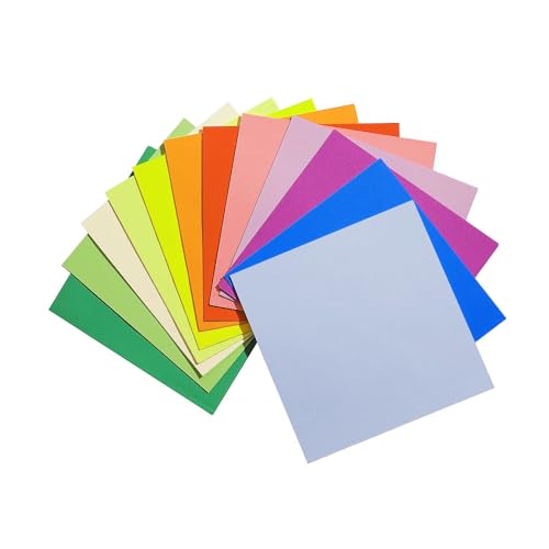 Origami 16 Farben quadratisch handgemachtes farbiges Papier doppelseitig Geeignet für DIY Schule Kunst und Handwerk Kinder 250 Blatt von Generisch