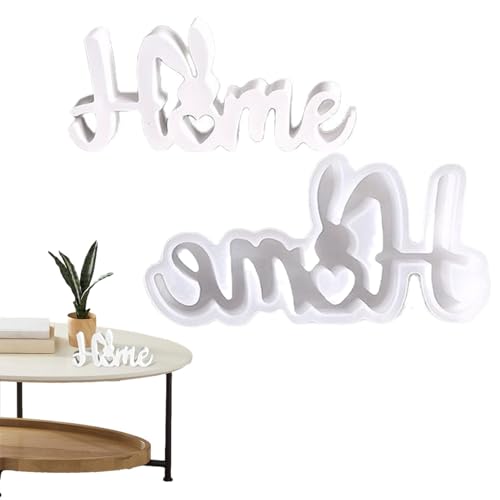 Osterhase Formen, Osterhase Silikonform, Letter Home Craft Gießform, Kaninchen Formen für Kerzen Alphabete schwere Alphabete Silikonformen Epoxidharz Tier für Ton von Generisch