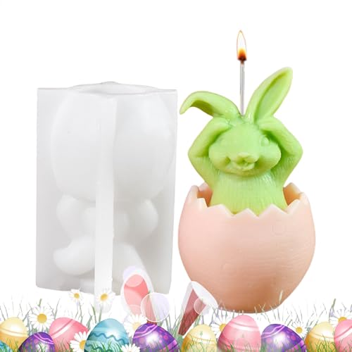 Osterhasen-Silikonform, Eierkaninchen, Kerzenform aus Silikon, handgefertigte Epoxidharz-Formen aus Silikon, Kerzenformen für Kerzenherstellung, Heimdekorationen Osterhasen-Silikonform, Eierkaninchen, Kerzenform aus Silikon, handgefertigte Epoxidharz-Formen aus Silikon, Kerzenformen für Kerzenherstellung, Heimdekorationen von Generisch