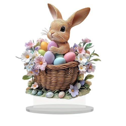 Osterhasendekorationen, frohe Ostertisch -Tabletop, Osterei Ornamente für Baum, Acryl -Frühlingshasen -Eier -Desktop -Dekoration, abgestufte Tablett Osterhasen -Figur, für Wohnkultur Osterhasendekorationen, frohe Ostertisch -Tabletop, Osterei Ornamente für Baum, Acryl -Frühlingshasen -Eier -Desktop -Dekoration, abgestufte Tablett Osterhasen -Figur, für Wohnkultur von Generisch