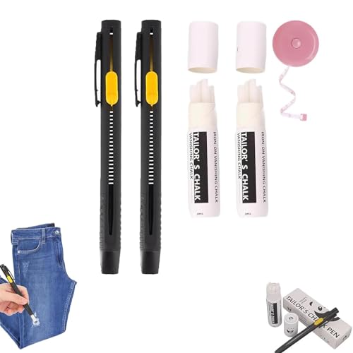 Otherwisie Heat Erasable Fabric Marker for Sewing, Embroidery, Quilting, Immediatie Heat Erasable Fabric Marker for Sewin, Washable Erasabl𝐞 Replaceable Refill Marke𝐫 Pen, DIY Sewing Tools (2Set) von Generisch