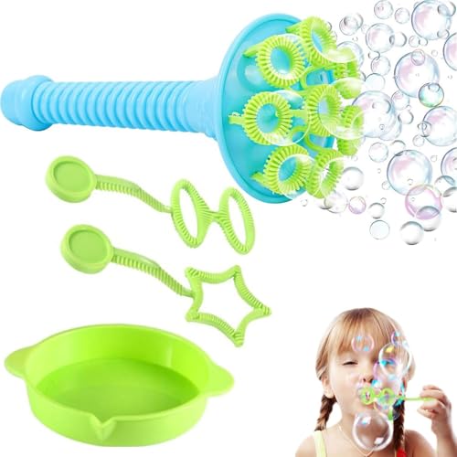 Outdoor -Blasen, Outdoor -Blasenspielzeug | 3X Kids Bubble | Trompete mit Round -Tablett -Schaltblasen Blasen Spiele Spielzeug für die Schule im Freien Bad von Generisch