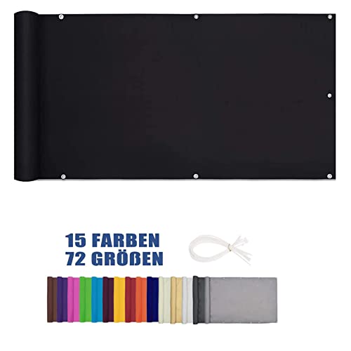 Outdoor Garden0,9 x 10 m PVC-UV-Schutz, Windschutznetz für Balkon, Terrasse, Hinterhof, langlebiger, schwarzer Zaun für mehr Privatsphäre im Freien Outdoor Garden0,9 x 10 m PVC-UV-Schutz, Windschutznetz für Balkon, Terrasse, Hinterhof, langlebiger, schwarzer Zaun für mehr Privatsphäre im Freien von Generisch