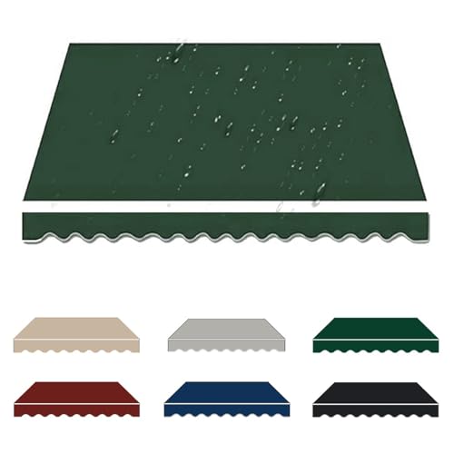 Outdoor-Markisen-Ersatzstoff, wasserdicht, für Terrasse und Balkon, 3,5 x 3,0 m, grüner Sonnenschutz, Abdeckrahmen nicht im Lieferumfang enthalten – UV-beständig Outdoor-Markisen-Ersatzstoff, wasserdicht, für Terrasse und Balkon, 3,5 x 3,0 m, grüner Sonnenschutz, Abdeckrahmen nicht im Lieferumfang enthalten – UV-beständig von Generisch